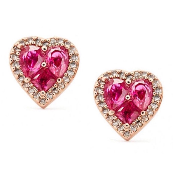 KATE SPADE • Spell It Out Heart Earrings - Picture 1 of 4
